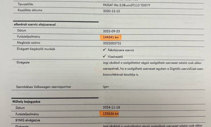 Volkswagen Passat variant 2.0 TDI SCR Business DSG (2020. 11)