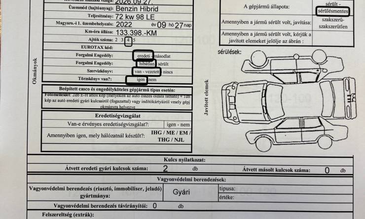 Toyota Corolla Sedan 1.8 Hybrid Comfort Business e-CVT (2022. 09)