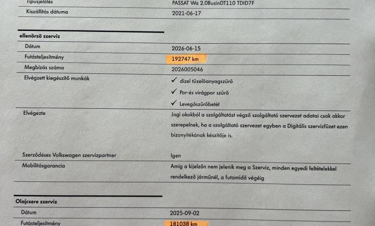 Volkswagen Passat Variant 2.0 TDi SCR Business DSG (2021. 06)
